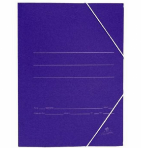 Pack De 20 Carpetas Con Goma Folio Solapa Eco Color Azul