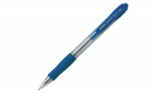 Pilot Super Grip Ball Point Pen Color Azul  Caja de 12 Unidades.