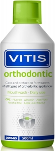 Vitis Colutorio Ortodonthic Sabor Manzana Menta 500 ml