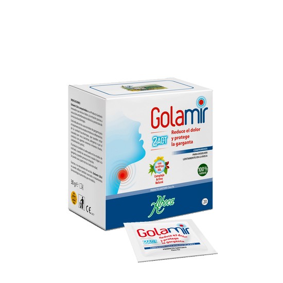 GOLAMIR 2ACT 20 COMPRIMIDOS (REDUCE EL DOLOR Y PROTEGE LA GARGANTA)
